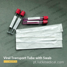 Tubos de coleta de amostras virais com swab
